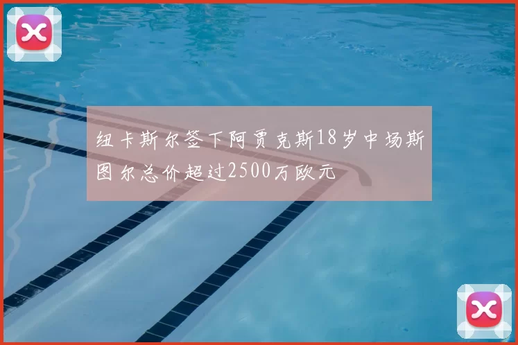 纽卡斯尔签下阿贾克斯18岁中场斯图尔总价超过2500万欧元