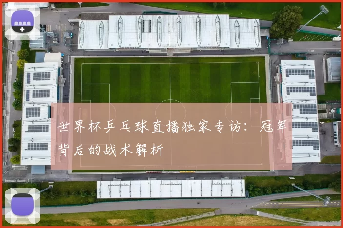 世界杯乒乓球直播独家专访：冠军背后的战术解析