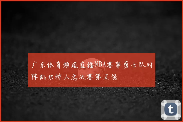 广东体育频道直播NBA赛事勇士队对阵凯尔特人总决赛第五场